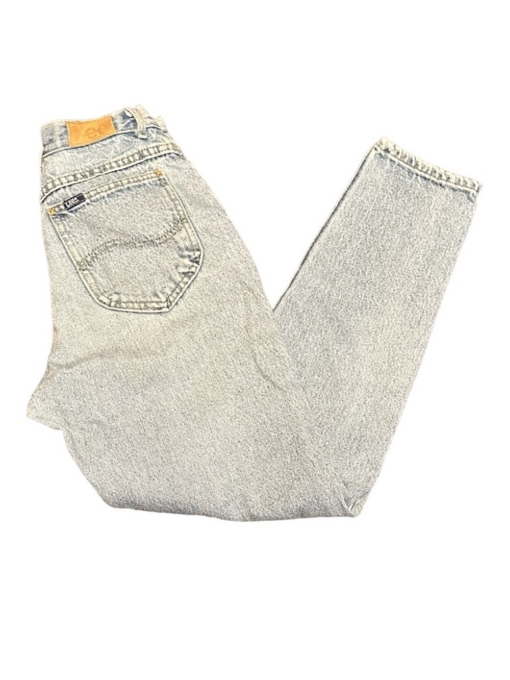 Lee Vintage Tapered Jeans Light Blue Denim Size 9M Mom Style High Waist